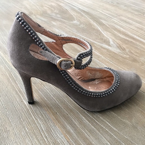 Miss Albright Anthropologie Suede Pump Heels - Picture 3 of 7